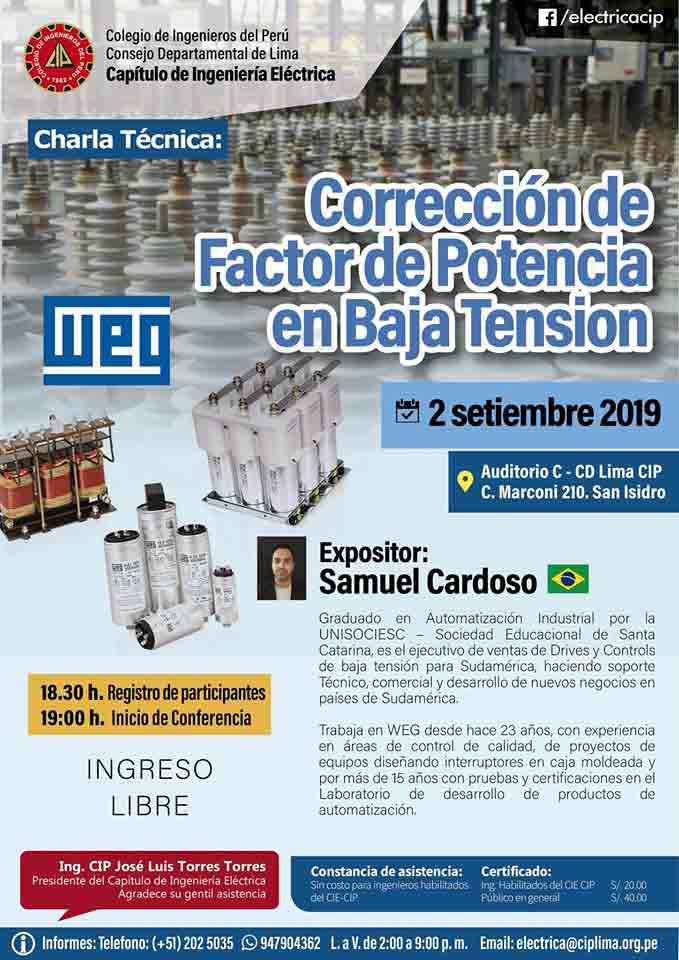 Corrección de factor de potencia en baja tensión