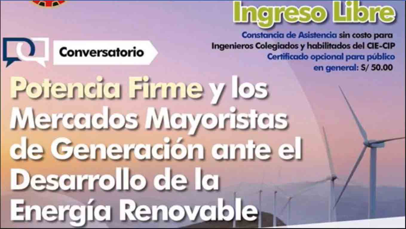 Potencia firme y los mercados mayoristas de generación ante el desarrollo de la energía renovable.