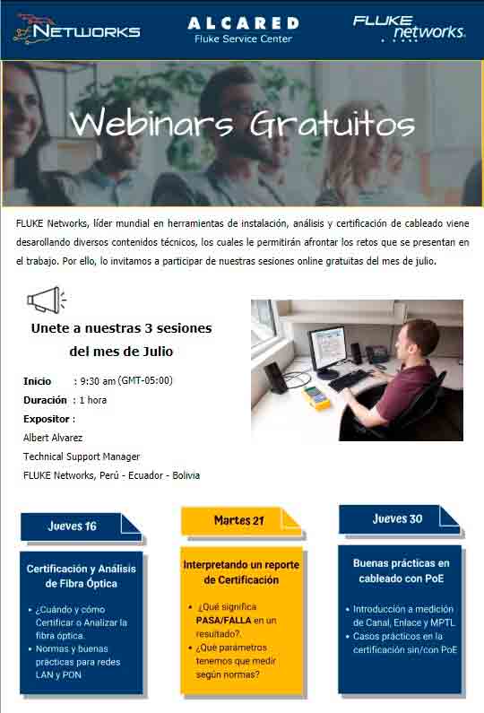 Certificación y Análisis de Fibra Óptica