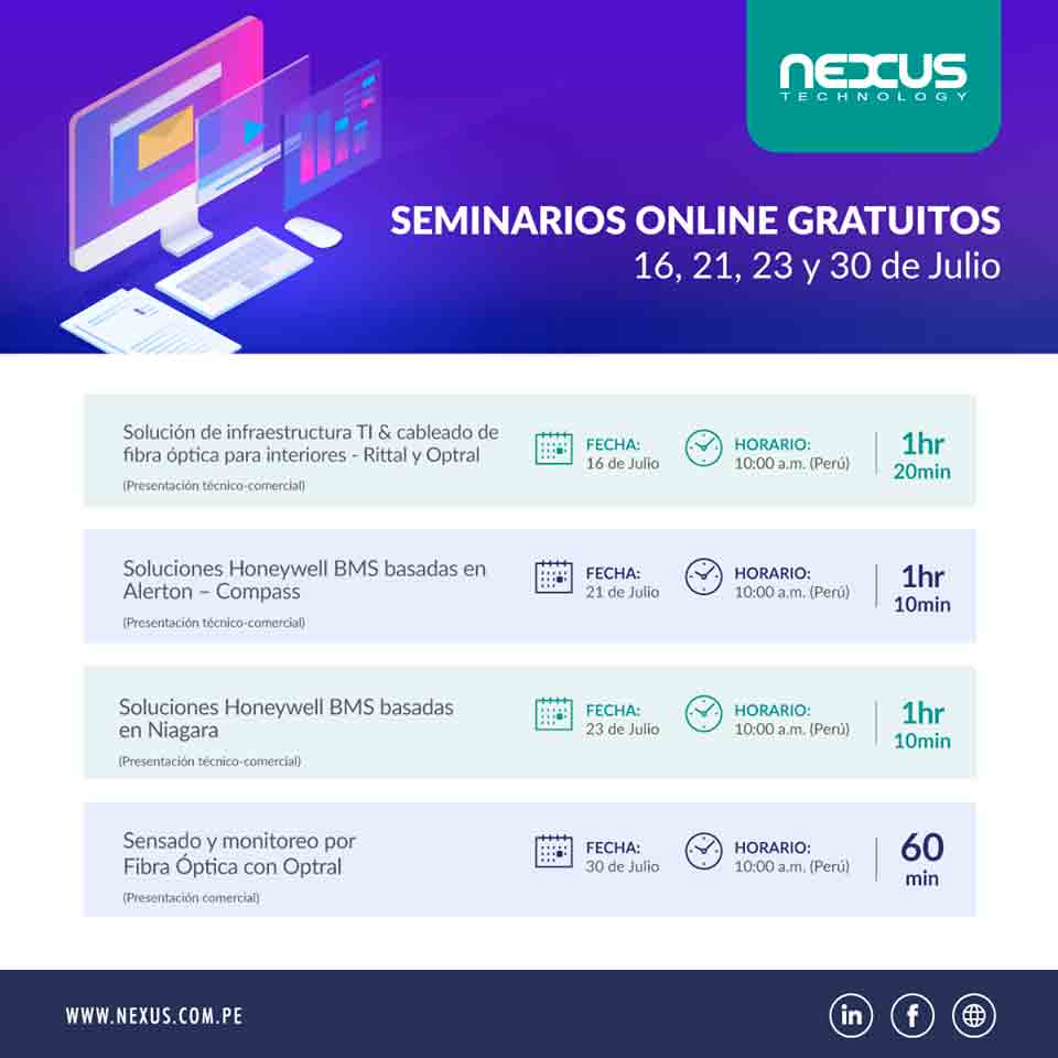 seminarios web de julio nexus tecnologys
